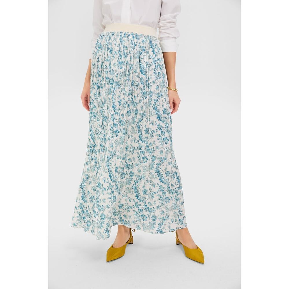 TUCKERNUCK Jardin De Fleurs Plisse Crinkle Terra Skirt Size XL NWT